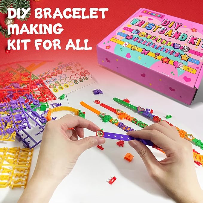 Art & Craft Kits for Kids, DIY Friendship Bracelet Making Kit for Girls, Jewelry Making, Birthday Gifts for Ages 5-12, Toys for Ages 5, 6, 7, 8, 9, 10, 11, 12 Years Old, Party Craft Activity