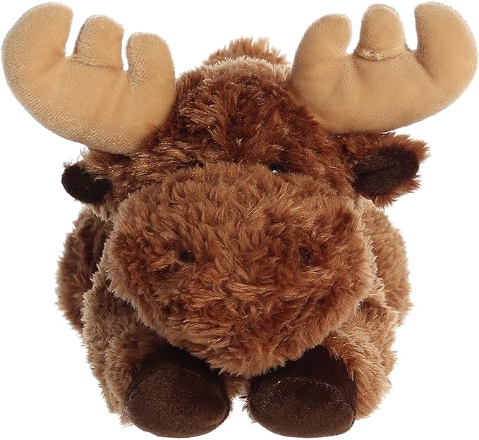 Aurora® Adorable Flopsie™ Moose Stuffed Animal - Playful Ease - Timeless Companions - Brown 12 Inches