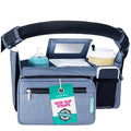 Swanoo Stroller Caddy Organizer With Cup Holder, Non-Slip Straps, Bag for Phone, Pet Accessories, Universal Fits Uppababby Vista v2 Wonderfold Wagon, Doona and More