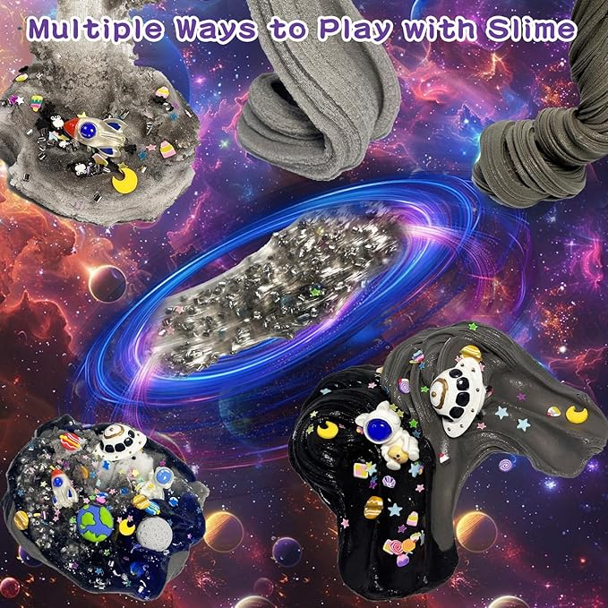 7 Pack Galaxy Slime Kits, Butter Slime,Cloud Slime kit for Girls Ages 8-12,Crunchy Slime Kit,Non Sticky,Super Soft Sludge Toy,Birthday Gifts for Kids,Party Favors for Girls and Boys