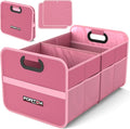 FORTEM Car Trunk Organizer, Collapsible Two Compartment Organizer, Foldable SUV & Truck Storage for Car Accessories for Women Men, Non Slip Bottom, Sturdy Side Walls, Strong Handles, 45L