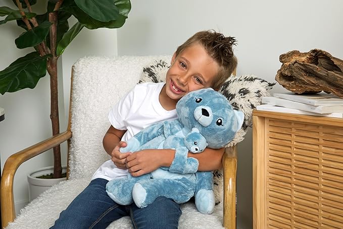 HUGIMALS Hug Babies Frankie the Cat Cute Mini Plush Stuffed Animal Bracelet for Kids | Soft & Cuddly Portable Comfort Adorable On-The-Go Companion for Travel School & Adventures Ages 2+