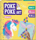 jackinthebox Poke Poke Art – Magical Theme, Mess-Free Fabric Art and Craft, Flower Pressing Kits, Gift for Kids, Girl Gifts, DIY Activity Boy Gift, Best Gift for Girls and Boys Ages 4 5 6 7 8