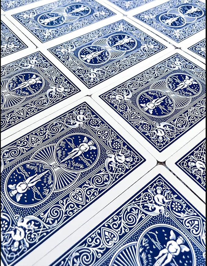 Bicycle Rider Back Standard Index Playing Cards, 12 Pack Bulk Set, Classic Poker Size Decks of Cards for Poker, Blackjack, Rummy, and Family Card Games, Red & Blue Backs