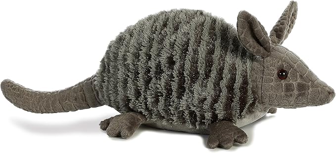 Aurora® Adorable Flopsie™ Armadillo Stuffed Animal - Used to Create Imaginative Play Adventures - Perfect for Birthdays, Kids and Adults, All Ages - Gray 16 Inches
