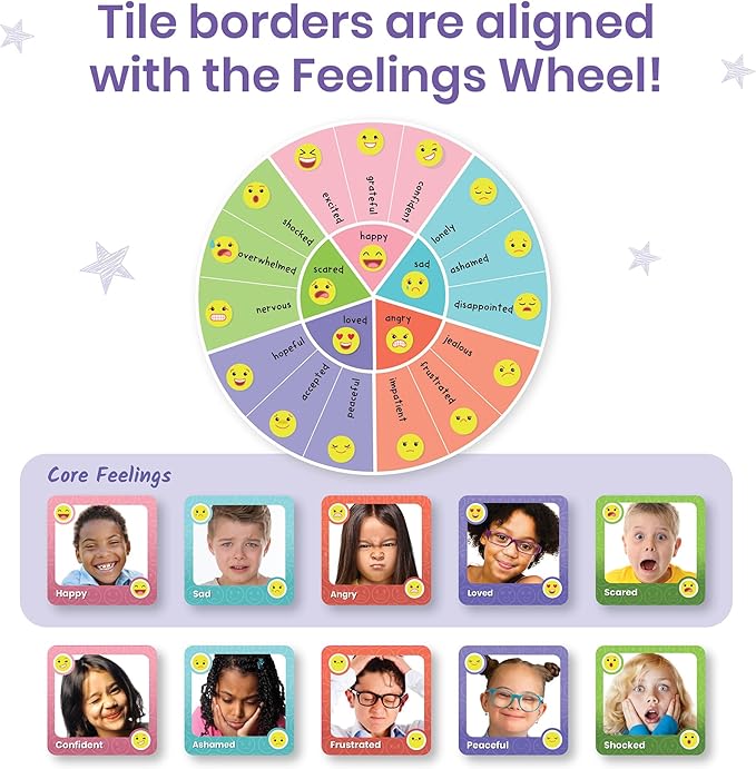 hand2mind Express Your Feelings Memory Match Game, Emotion Cards, Matching Game, Emotional Intelligence for Kids, Play Therapy Games for Kids, Social Emotional Learning Activities, Social Skills Games