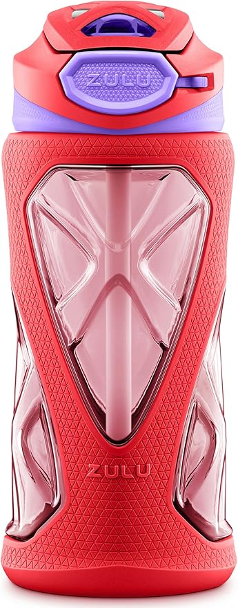 ZULU Torque 2 Pack 16oz Plastic Kids Water Bottle