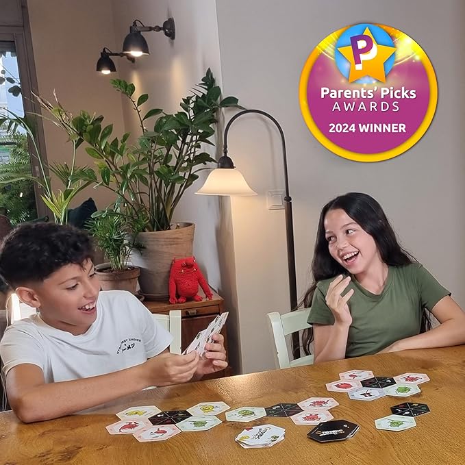 Groopic Monster's Style – Award-Winning and Fun Twist on The Beloved Rummy Game. Board Games for Kids 8-12 & Families, Innovative Rummy Card Game Set. Monster Games for Kids, Ages 8+, Players 2-4