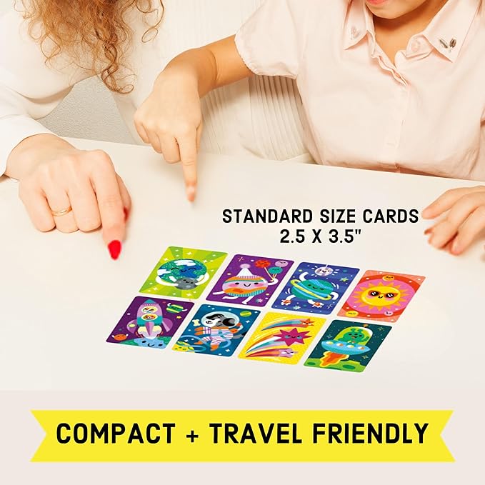Mudpuppy Solar Snap! – Outer Space Version of Classic Kids Snap Card Game with Cute Illustrations of Planets for Children Ages 4 and Up, 2-4 Players