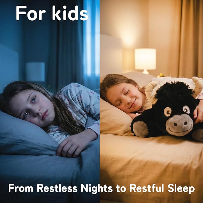 Niuniu Daddy 20" | 3.3 Pound HighIand Cow Weighted Plush Animals, Large Highland Cow Pillowfort Stuffed Lap Animal Toys for Kids Adults, Big Plushy Body Pillow for Gifts Birthday Christmas Holiday