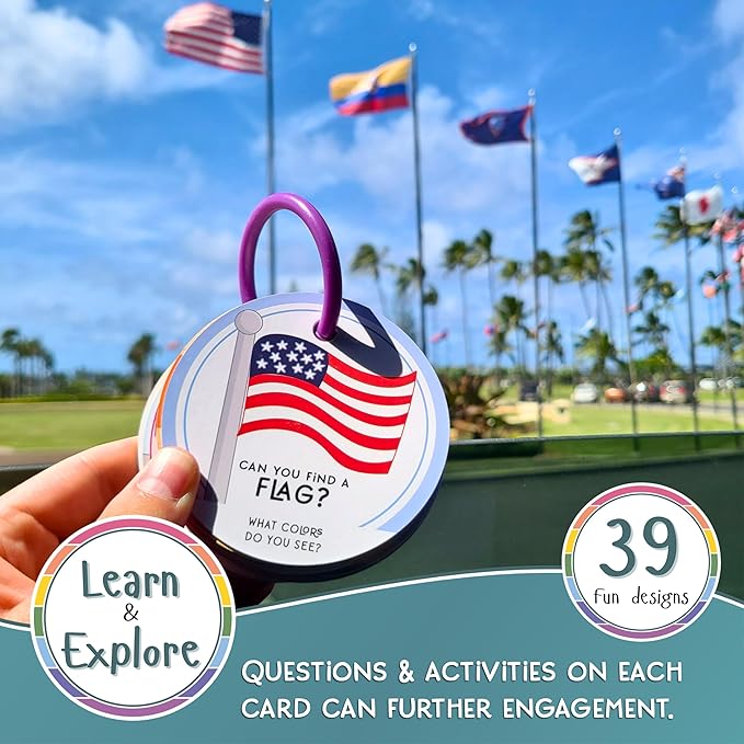 Children's Scavenger Hunt | Toddler Activities | Games for 2, 3 Year Old's & Up | Kids Educational Scavenger Hunt Cards (Travel Edition)