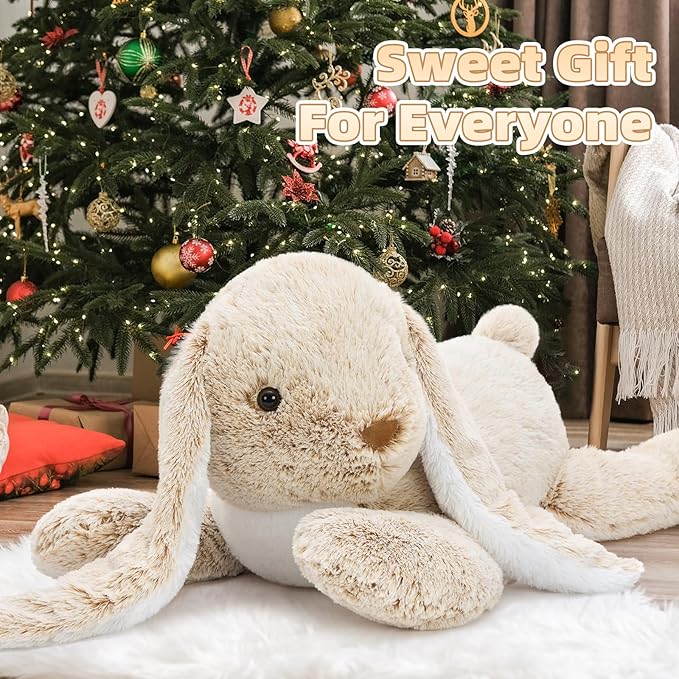 BENINY Large Bunny Stuffed Animal 31", Giant Rabbit Plush Toy for Girls Boys Kids, Big Cuddly Easter Gift for Girl Chirstmas Birthday