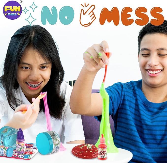 Electric Slime Mixer Machine Kit for Kids, FunKidz Twist Mixing Glue and Activator to Making Slime Automatic Craft Toy for Girls Ages 8-12 Boys Gifts