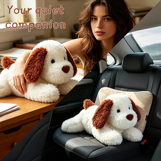24 in Dog Weighted Stuffed Animals, 4 lbs Stuffed Dog Plush for Adults and Kids, Weighted Stuffed Dog Gifts on Christmas, Birthday, Valentine's Day