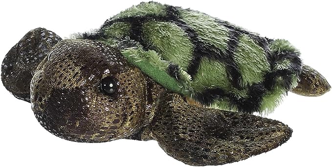 Aurora® Adorable Mini Flopsie™ Splish-Splash™ Stuffed Animal - Mini Companions Ready for Playful Adventures - for Kids All Ages, Toddlers, Adults, and Families - Green 7.5 Inches