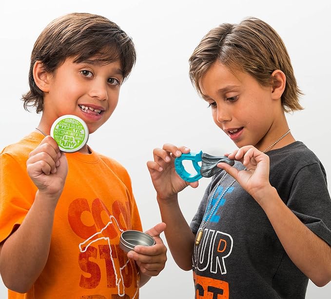 JA-RU Lab Putty Magnetic Slime with Magnet & Tin Container (1 Unit) Squishy Fidget Toy Magnetic Putty for Kids. Non Sticky Slime. Anger Management Toys. Sensory Party Favors. 9575-1B (Pack of 2)