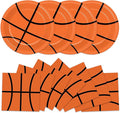 48Pcs Basketball Paper Plates and Napkins Basketball Birthday Party Decorations Sport Party Supplies Black Orange Dessert Plates Disposable Tableware Set for Teenagers Kids Boys Adults Serve 24