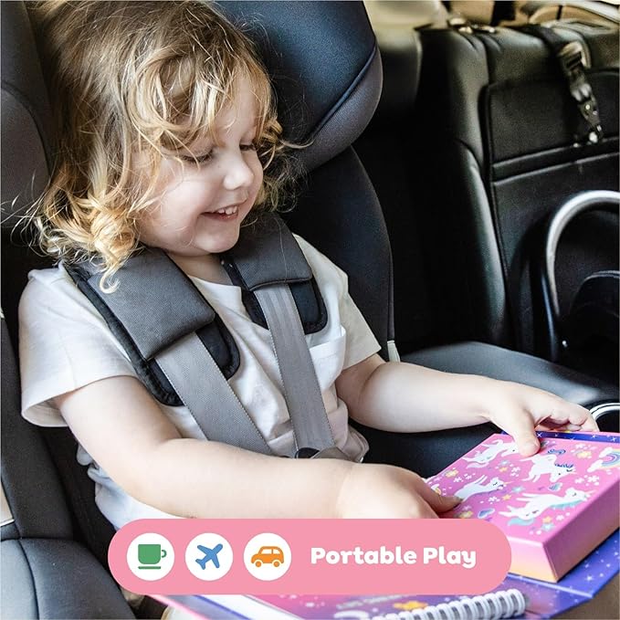 Tiger Tribe Coloring Set - Unicorns, Activity Set for Kids, incl. Stickers & Markers Portable Storage Box, Perfect for Travel, Great Gift