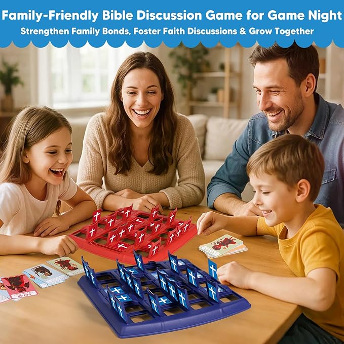 Garybank Guess Bible Who Am I Game 2nd Edition, Another 24 Classic Bible Characters with Life Story & Verse Cards, Biblical Study Supplies for Sunday School & Youth Group, Christian Gift for Kids