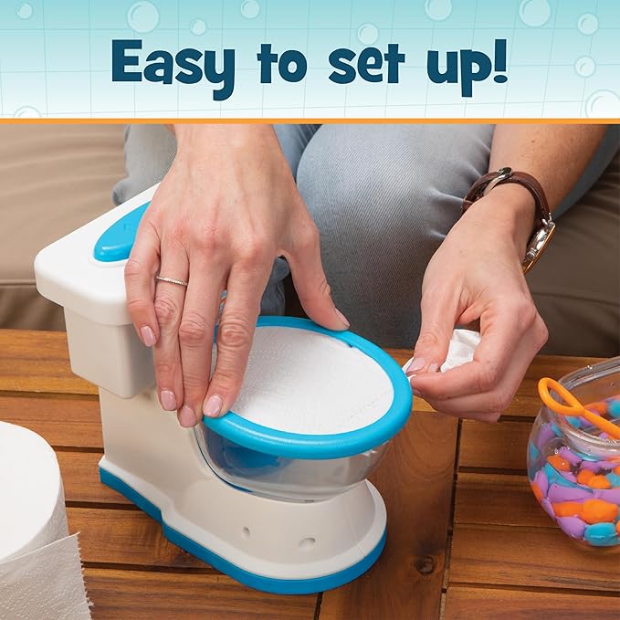 Don't Flush The Fish Board Games for Kids - Board Games for Family Game Night for Kids and Adults, Fun Balancing Game, Multi-Player Preschool, Toddler Toys, Ages 4+
