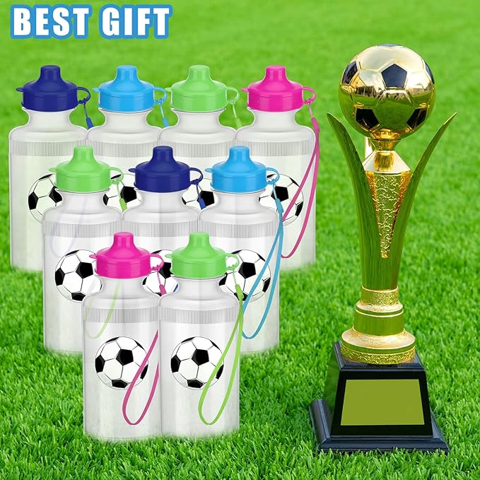 Zubebe 36 Pcs Sports Water Bottles Bulk Squeeze Reusable Bpa-free Plastic Water Bottles End of the Year Gifts Summer Gifts for Students School Travel Hiking Cycling Event Team Gift