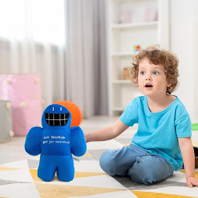 Forsaken Chance Giant Blue Plush Toy – Soft Giant Character Plush Stuffed Animal, Cute Blue Chance Collectible Plushie Gift for Kids and Gamers