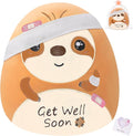Get Well Soon Sloth Plush - Get Well Soon Stuffed Animal Healing Gift for Recovery, Sympathy and Cheerful Pillow Plush, 9 Inch