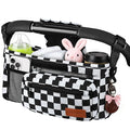 Guiseapue Universal Stroller Organizer with Cup Holder: Baby Essentials, Stroller Caddy with Shoulder Strap, Detachable Phone Bag, Stroller Accessories, Chirstmas New Moms Baby Gifts