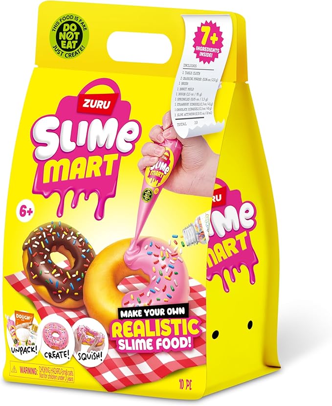 Slime Mart Small Bag by ZURU, Compound Slime Toy, Arts & Crafts for Kids and Kidults, Soft Slime Making Kit - Slime Kit for Girls Ages 6-10 - Fun Gift Idea for Boys Girls - Fidget Toys - Sensory Toys