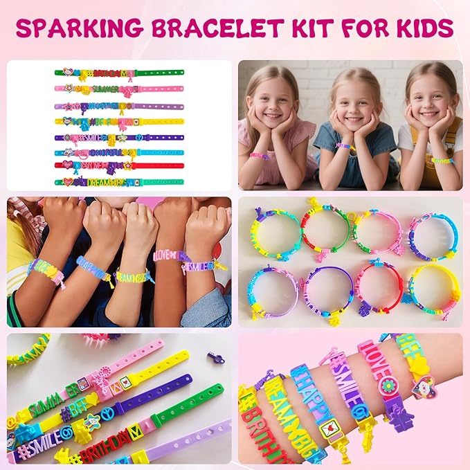 Art & Craft Kits for Kids, Birthday Gifts Friendship Bracelet Making Kit for Girls, DIY Jewelry Making Kit, Girls Present for Ages 5-12, Toys for Age 5, 6, 7, 8, 9, 10, 11, 12 Years Old