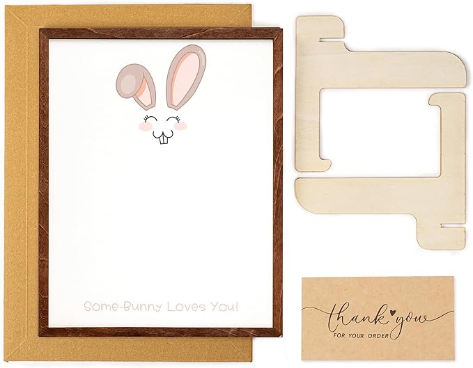 Easter Bunny Footprints, Baby First Easter, Newborn Footprint Kit, Baby Keepsake, Some-Bunny Loves You, Framed Gift for New Mom, Nursery Decor, Infant Memory DIY Footprint Art Display