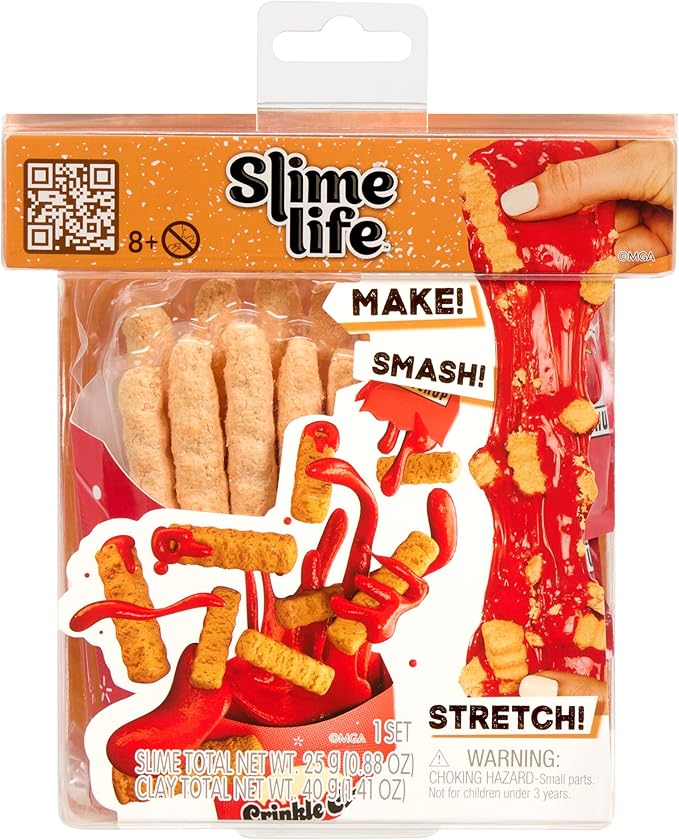 French Fries DIY Slime Kit - Unboxing Ingredients to Make, Smash, and Stretch Your Food Slime, Ages 8+