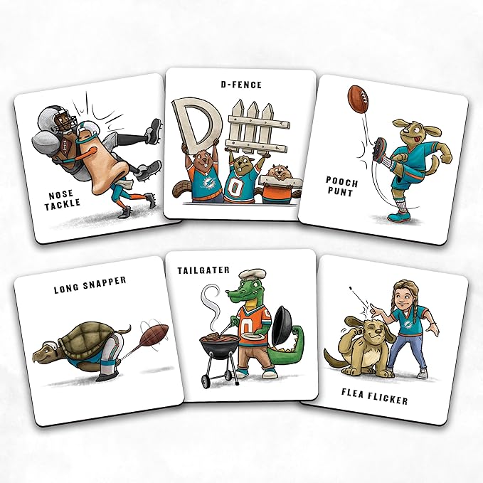 YouTheFan NFL Officially-Licensed Memory Match Game - Humorous, Team-Specific, Original Hand-Drawn Artwork, Fun for the Whole Family, for Fans Young and Old