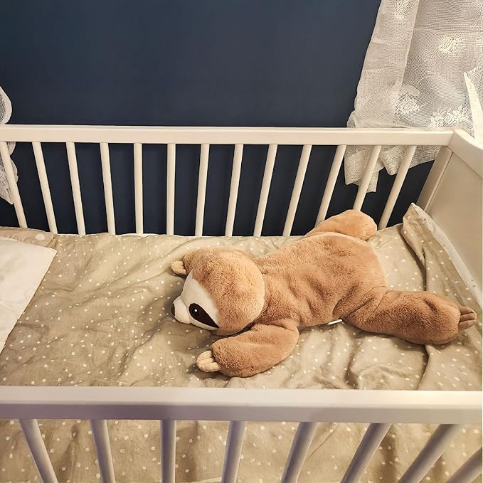Weighted Sloth Stuffed Animal Toy with Embroidered Eyes, Removable 2.3lb Weight Pack, 21.5 inches – Soft Plush Sloth for Kids & Adults