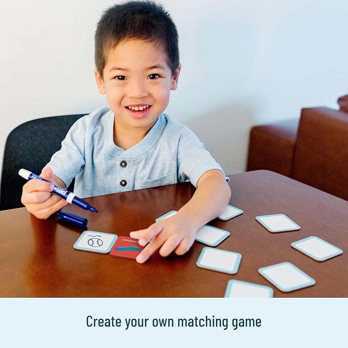 Wildkin Memory Matching Game – 36 Educational Pairs for Toddlers & Preschool - Boy