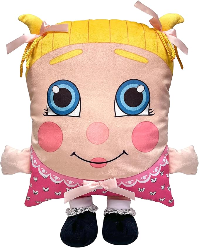 Sweetie Pie Dreams Plush -2-in-1 Toy & Pillow, 80s Nostalgic Plush Pal Reimagined, Soft Stuffed Rectangular Character, Nap-Play Design