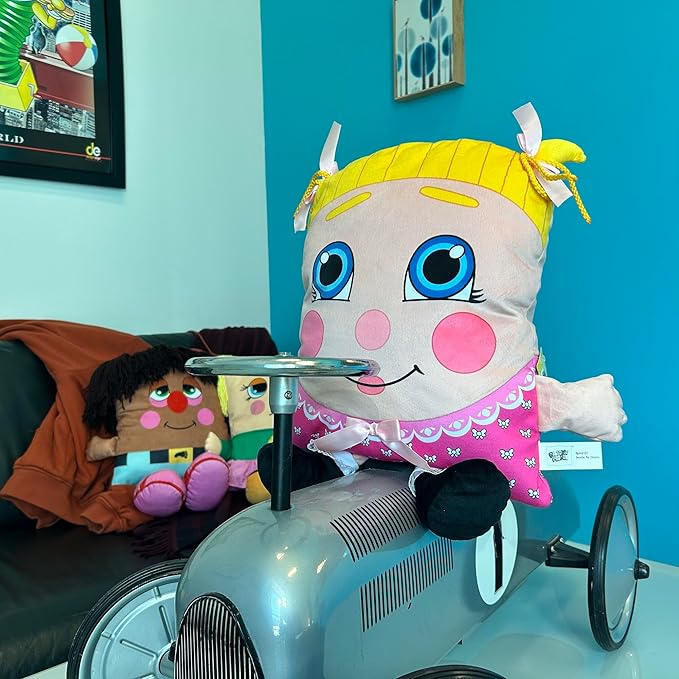 Sweetie Pie Dreams Plush -2-in-1 Toy & Pillow, 80s Nostalgic Plush Pal Reimagined, Soft Stuffed Rectangular Character, Nap-Play Design