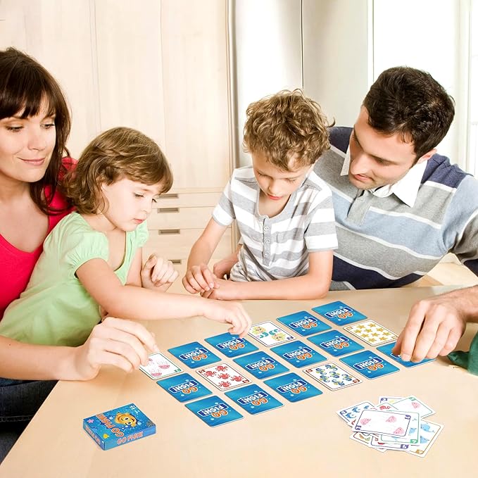 Kids Card Games,24 Decks,Go Fish, Old Maid, Crazy Eights, Memory Match, Slap Jack, Space Playing Cards, Family Game Night Classic Table Games, Stocking Stuffers for Kids Toddlers