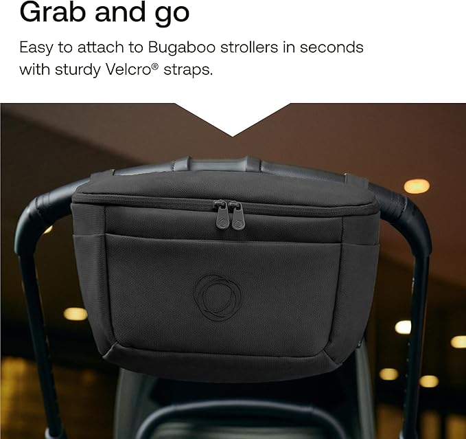 Bugaboo Organizer - Compact Size Multipocket Diaper Bag - Universal Compatible with Any Stroller - Attaches to the Handlebar - Forest Green