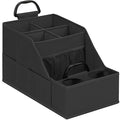 Car Seat Organizer Backseat Front Seat, Car Organizer With 12 Storage Compartments 2 Cup Holders, Snack Storage For Kids Baby, SUV Truck Van Collapsible Storage Bag For Travel, BK
