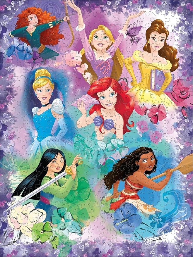 Ceaco - Disney - Purple Princess Collage - 300 Oversized Piece Jigsaw Puzzle