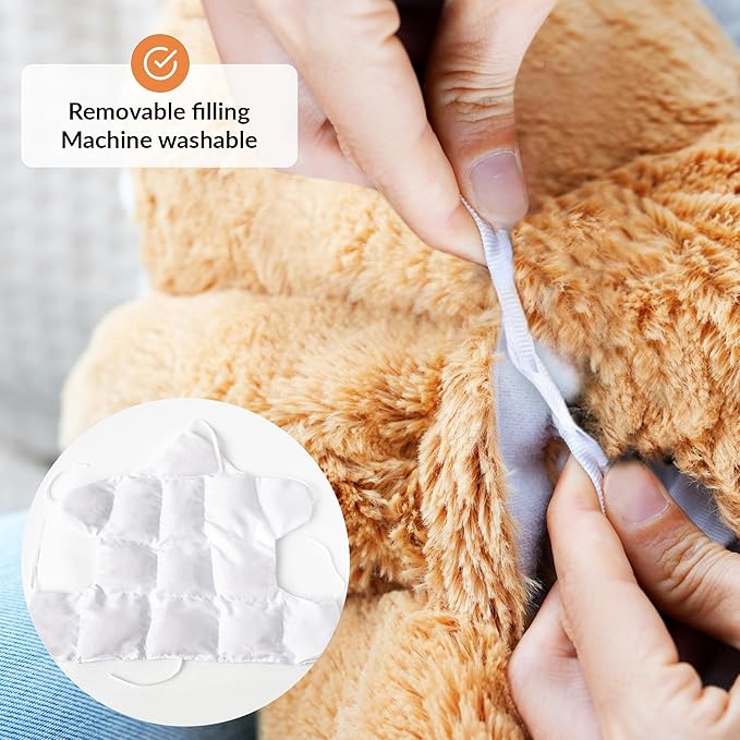 Weighted Stuffed Animal for Anxiety | Calming & Comforting 5 Lbs | Weighted Plush Animal Sloth | Anxiety Stuffed Animals for Adults & Kids | Carrying Bag Included | Machine Washable Weighted Plushie