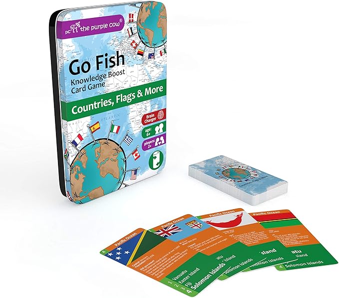 The Purple Cow Go Fish! - Countries Flags & More