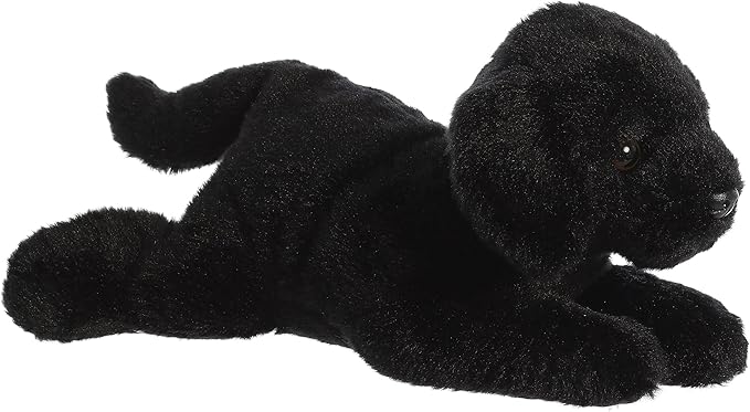 Aurora® Adorable Flopsie™ Black Labrador Stuffed Animal - Used to Create Imaginative Play Adventures - Perfect for Birthdays, Kids and Adults, All Ages - Black 12 Inches