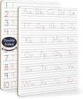 Scribbledo Dry Erase Handwriting Practice for Kids 9 x 12 inch Alphabet Tracing Board Whiteboard Letter Tracing for Kids Ages 3-5 Write and Wipe Alphabet Practice Cards Letters Writing Board