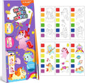 YPLUS Pocket Paint with Water Book for Toddler, Art Activities Craft Toys Watercolor Painting Paper for Kids, Gift for Kids Ages 1-3, 2-4, 4-6, Drawing with Brush- Unicorn