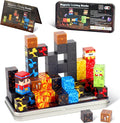 SYSKENI 35PCS Magnetic Blocks Travel Set, Mini Magnetic Blocks Travel Toys for Kids Ages 3-5 4-8, Portable Magnet Cubes STEM Learning Toys with Portable Iron Storage Box Christmas Birthday Gifts