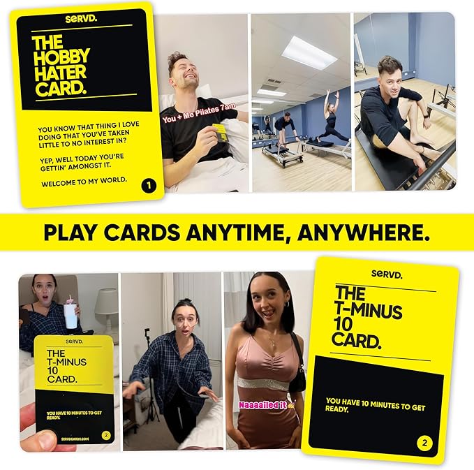 Hasbro Games SERVD Couples Game – Hilarious Real-Life Card Game for Partners – Funny Gifts for Anniversary, Date Nights, Valentine’s Day – 2 Players – Ages 17+