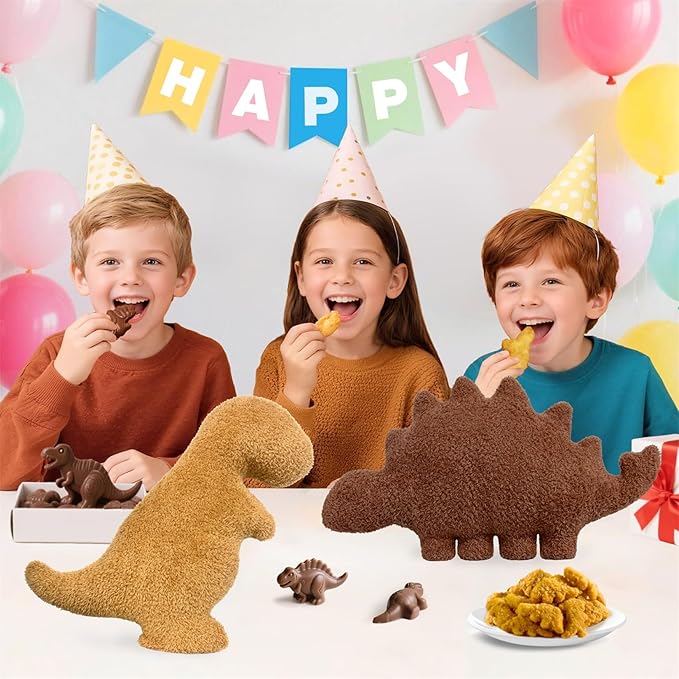 Andywoo Dino Chocolate Pillow Plush for Funny Birthday Gifts, Cute Funny Dinosaur Chocolate Stuffed Animals Toy for Boy and Girl, Dinosaur Gifts for Kids Teens and Adults (Kentrosaurus, Small)