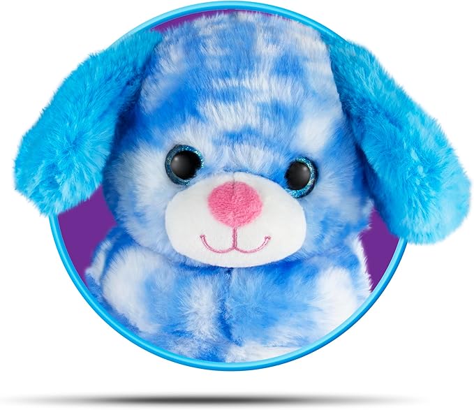 Cloudz Kids Super Soft N' Cuddly Animal Airplane Travel Neck Pillow! Keep Children Comfy and Supported with a Buddy While Traveling or just Resting at Home - Blue Dog